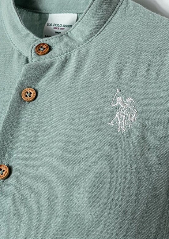 US POLO ASSN - USB2883 Erkek Bebek Mint Şortlu İkili Takım