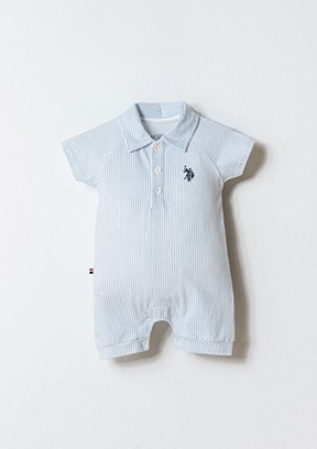 US POLO ASSN - USB2896 Erkek Bebek Mavi Tulum