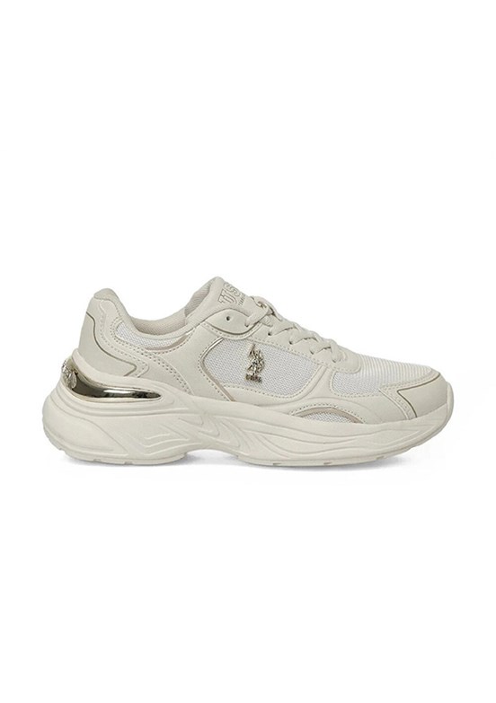 US POLO ASSN ilina 6Fx - Kadın Beyaz Sneaker Ayakkabı