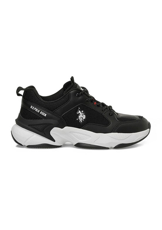US POLO ASSN 6P Maybe Wmn - A10220371712010 Kadın Siyah Sneaker Ayakkabı