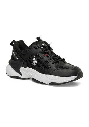 US POLO ASSN 6P Maybe Wmn - A10220371712010 Kadın Siyah Sneaker Ayakkabı