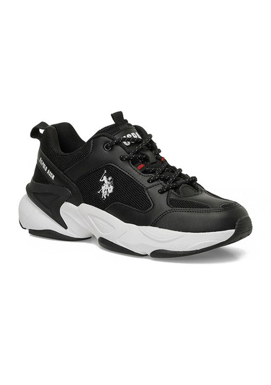 US POLO ASSN 6P Maybe Wmn - A10220371712010 Kadın Siyah Sneaker Ayakkabı