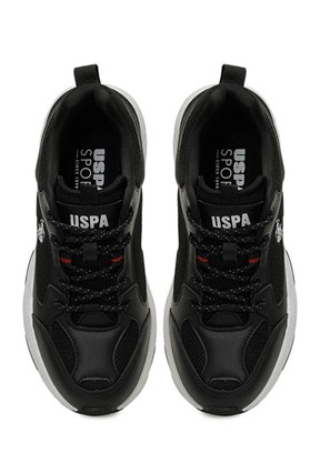 US POLO ASSN 6P Maybe Wmn - A10220371712010 Kadın Siyah Sneaker Ayakkabı