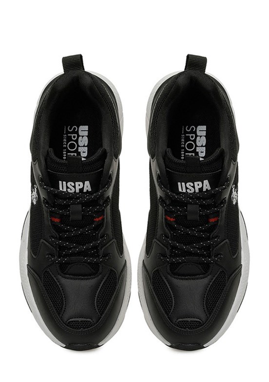 US POLO ASSN 6P Maybe Wmn - A10220371712010 Kadın Siyah Sneaker Ayakkabı