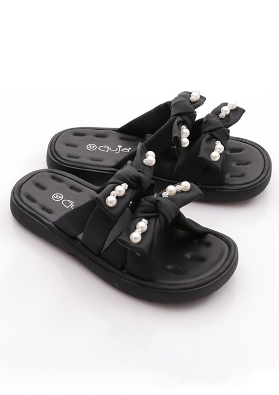 GUJA - 26Y461 2 Kadın Siyah Casual Terlik