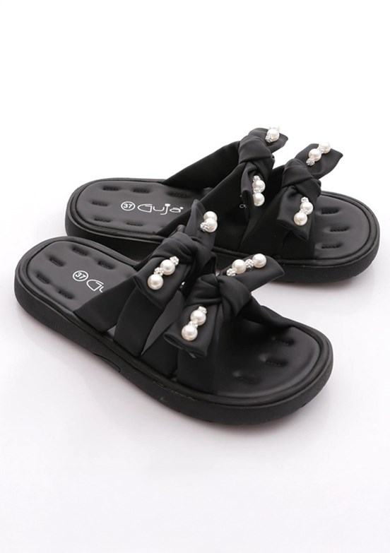GUJA - 26Y461 2 Kadın Siyah Casual Terlik