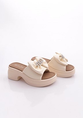 GUJA - 26Y453-1 Kadın Bej Casual Terlik