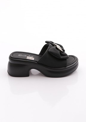 GUJA - 26Y453-1 Kadın Siyah Casual Terlik