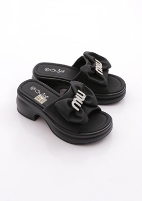 GUJA - 26Y453-1 Kadın Siyah Casual Terlik