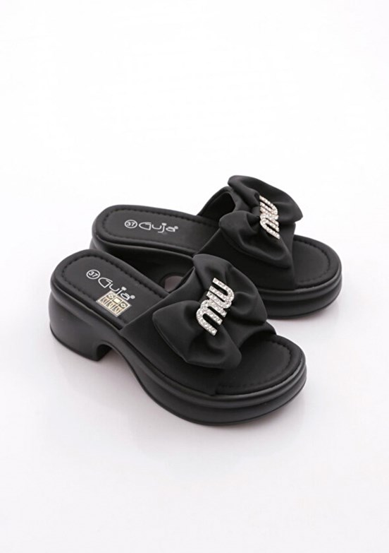 GUJA - 26Y453-1 Kadın Siyah Casual Terlik