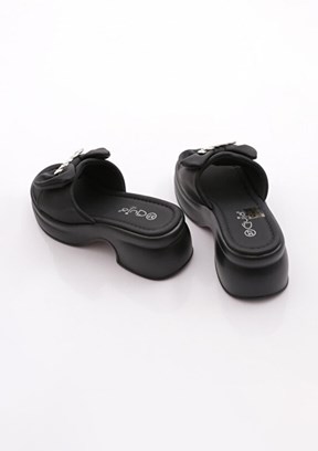 GUJA - 26Y453-1 Kadın Siyah Casual Terlik