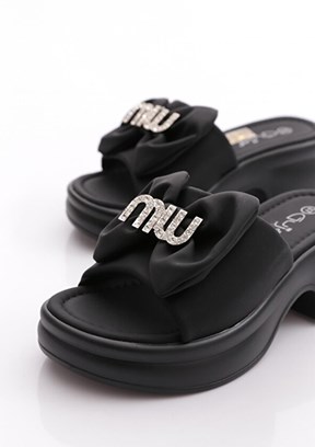 GUJA - 26Y453-1 Kadın Siyah Casual Terlik