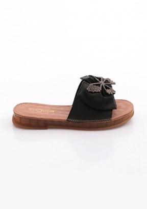 GUJA - 26Y460-11 Kadın Siyah Casual Terlik