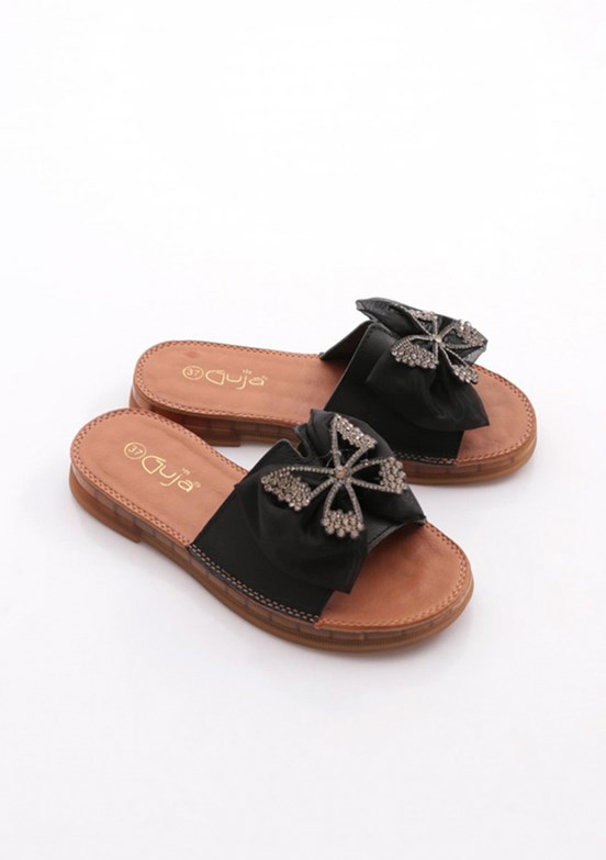 GUJA - 26Y460-11 Kadın Siyah Casual Terlik