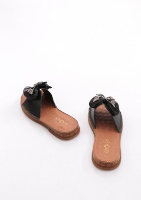 GUJA - 26Y460-11 Kadın Siyah Casual Terlik