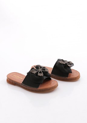 GUJA - 26Y460-11 Kadın Siyah Casual Terlik