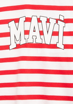 MAVİ Mavi Logolu - M6610251-91366 Erkek Çocuk Kırmızı Baskılı T-Shirt