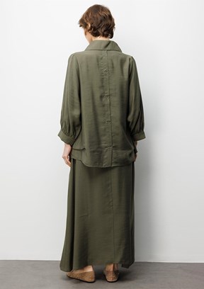 MİCCA - 252821M Kadın Yeşil Etekli Takım