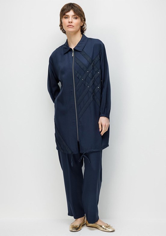 MİCCA - 261821M Pant Kadın Lacivert Pantolon Takım
