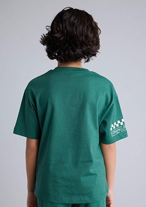 DEFACTO - H0979A8DFA Erkek Çocuk Yeşil Kısa Kol T-Shirt