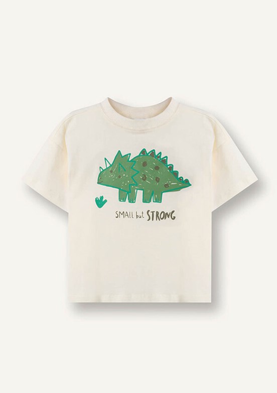 DEFACTO - E1072A5DFB Erkek Bebek Beyaz Kısa Kol T-Shirt