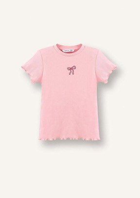 DEFACTO - B7544A5DFB Kız Bebek Pembe Kısa Kol T-Shirt