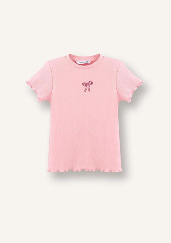 DEFACTO - B7544A5DFB Kız Bebek Pembe Kısa Kol T-Shirt