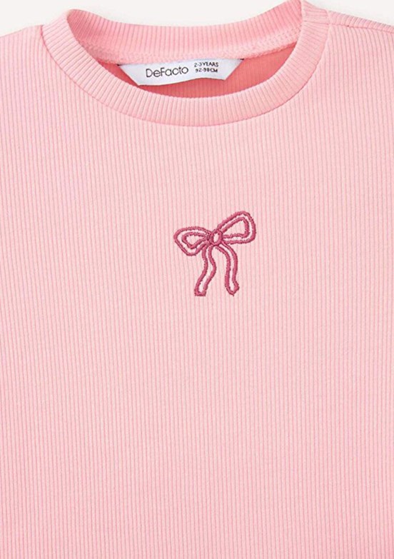 DEFACTO - B7544A5DFB Kız Bebek Pembe Kısa Kol T-Shirt