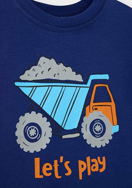DEFACTO - G5897A5DFA Erkek Bebek Lacivert Kısa Kol T-Shirt