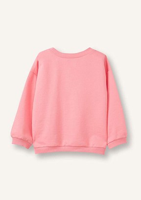 DEFACTO - G7501A5DFA Kız Bebek Pembe Dokuma Sweatshirt