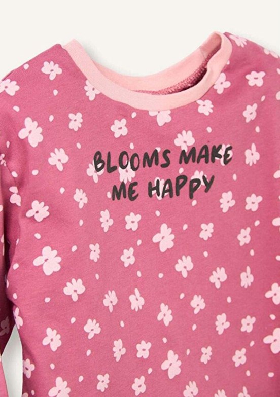DEFACTO - G9383A5DFA Kız Bebek Pembe Uzun Kol T-Shirt