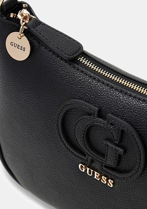 GUESS isola Shoulder Bag - HWBG9905180 Kadın Siyah Omuz Çantası