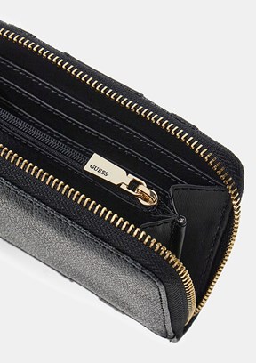 GUESS Laurel II - SWSS7459140 Kadın Siyah Suni Deri Cüzdan