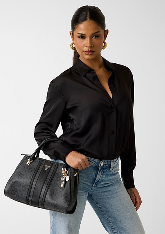 GUESS Noelle II - HWSS9672070 Kadın Antrasit El Çantası