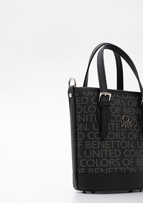 BENETTON - BNT_1761 Kadın Siyah El Çantası