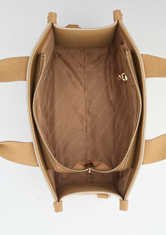 BENETTON - BNT_1770 Kadın Bej-A.Camel El Çantası