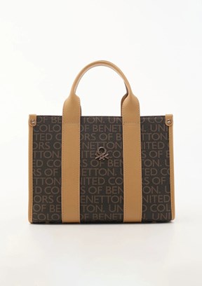 BENETTON - BNT_1770 Kadın A.Camel-Kahve El Çantası