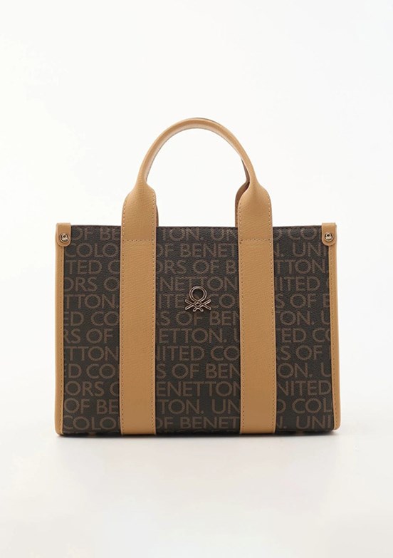 BENETTON - BNT_1770 Kadın A.Camel-Kahve El Çantası