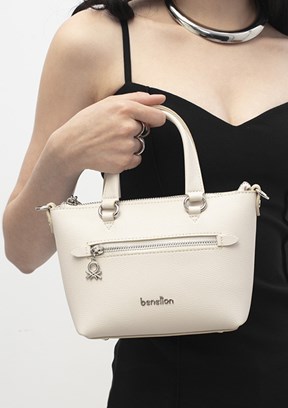 BENETTON - BNT_1801 Kadın Bej Kol Çantası
