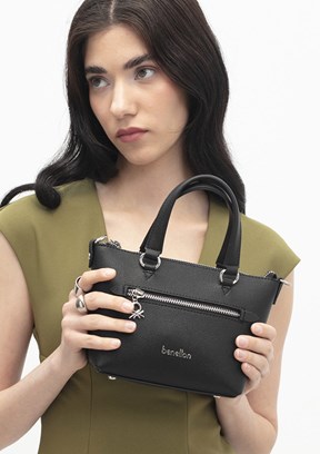 BENETTON BNT 1801 Kadın Siyah Kol Çantası