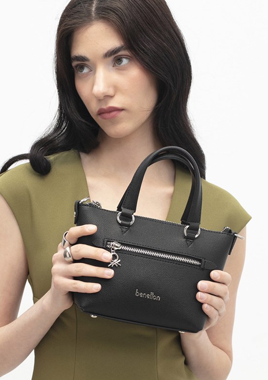BENETTON BNT 1801 Kadın Siyah Kol Çantası