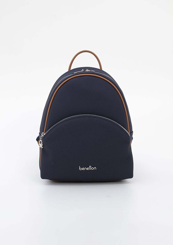 BENETTON - BNT_1824 Kadın Lacivert-Camel Sırt Çantası