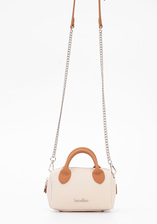 BENETTON - BNT_1825 Kadın Bej/Camel Çapraz Çanta