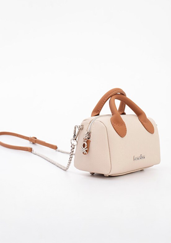 BENETTON - BNT_1825 Kadın Bej/Camel Çapraz Çanta