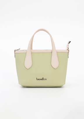 BENETTON - BNT_1827 Kadın Yeşilbej El Çantası