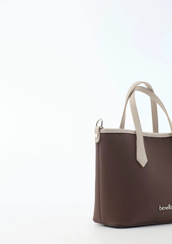 BENETTON - BNT_1835 Kadın Kahve - Taş Kol Çantası