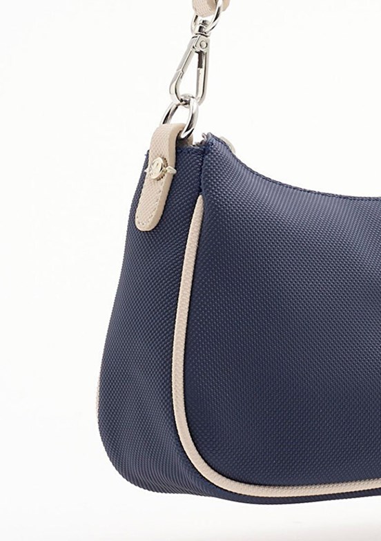 BENETTON - BNT_1836 Kadın Lacivert/Bej Çapraz Çanta