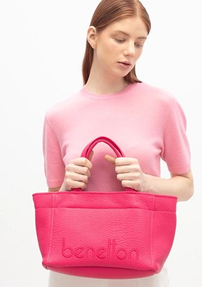 BENETTON BNT 1844 Kadın Pembe Kol Çantası