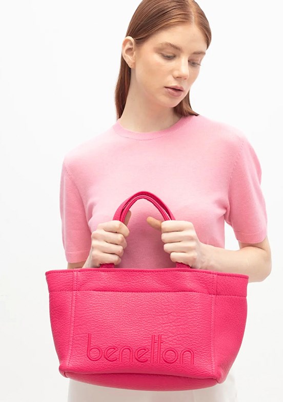 BENETTON BNT 1844 Kadın Pembe Kol Çantası