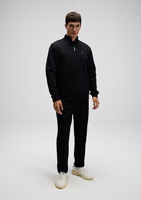 ELLESSE - EM711 Erkek Siyah Beli Lastikli Pantolon
